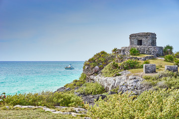 Ruins of Tulum / Caribbean coast of Mexico - Quintana Roo - Cancun - Riviera Maya