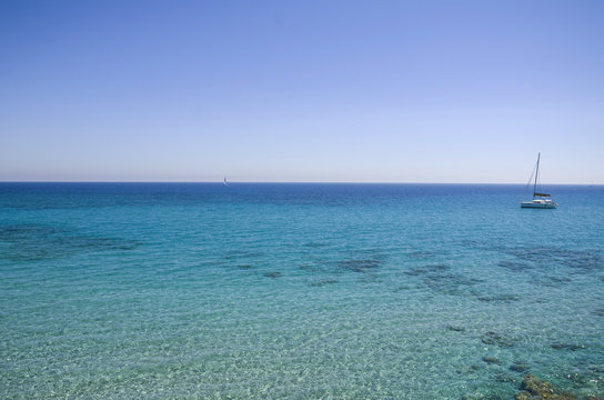Beach view near Otranto, Puglia, Salento, Italy