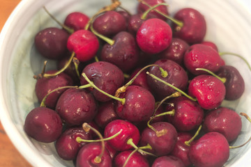 Bowl of Red Cherries