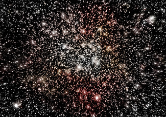 galaxy in a free space