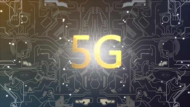 Computer generated, 5G connectivity technology animation.	