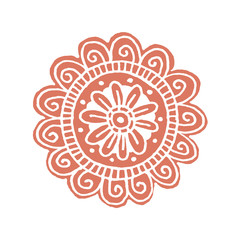 Flower mandala in vector