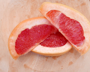 Sliced Pink Grapefruit 