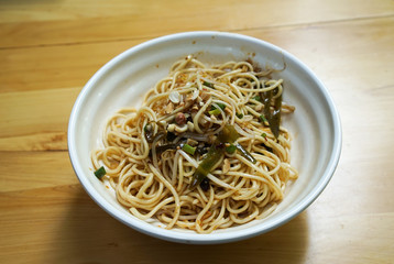 Chinese noodle in Chengdu, China