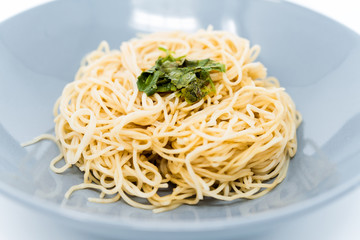 asian food noodles on the table