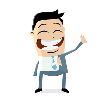 clipart of a businessman putting on his jacket