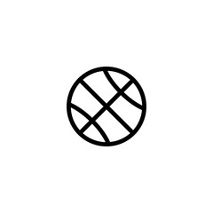 ball, basketball, sport line black icon