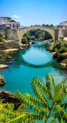 Foto op Plexiglas Stari Most Stari Most, oude brug van Mostar