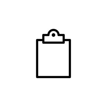 Clipboard Icon On White Background