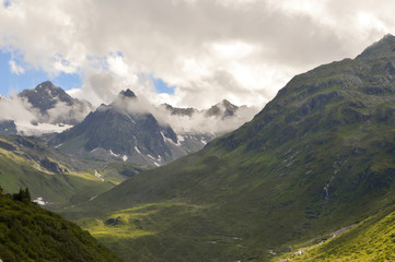 Obraz premium The Silvretta massif in the Central