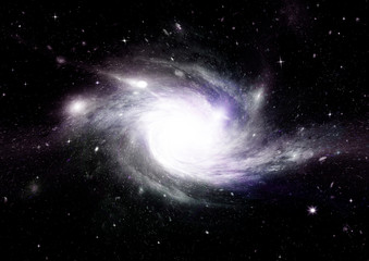 Stars, dust and gas nebula in a far galaxy