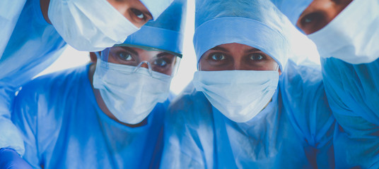 Young surgery team in the operating room