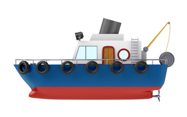 fishing boat illustration