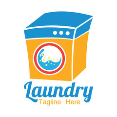 laundry icon with text space for your slogan / tag line, vector illustration