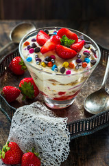 Strawberry cheesecake dessert