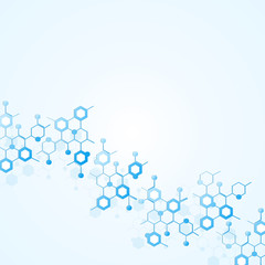 Abstract molecules medical background