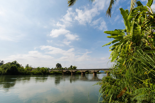 Bridge on Don Khon Laos