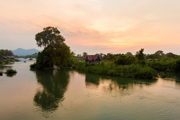 Bridge on Don Khon Laos