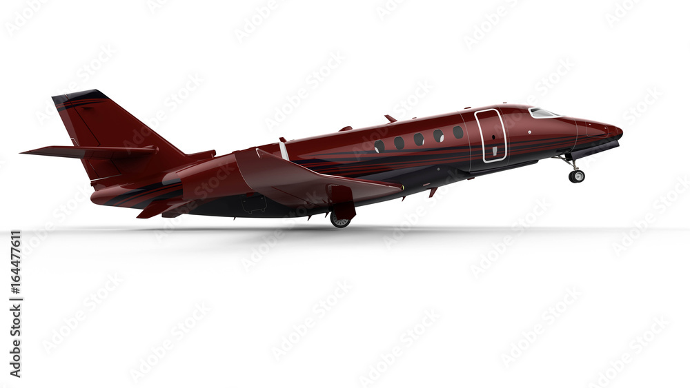 Aufkleber private jet / 3d render image representing an private jet