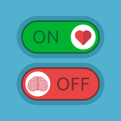 Heart on, brain off