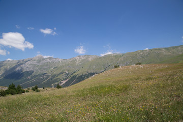 Monte Portella, Pizzo Cefalone, panorama, Parco Nazionale Gran Sasso e Monti della Laga, inizio...