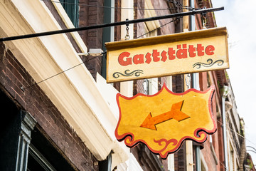 Obraz premium Schild 258 - Gaststätte