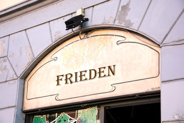 Fototapeta premium Schild 214 - Frieden