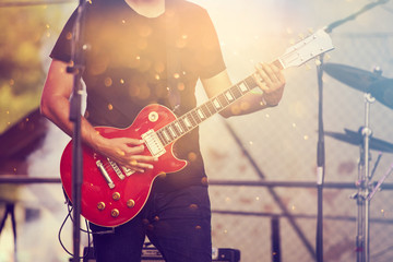 Obraz premium Musician on stage