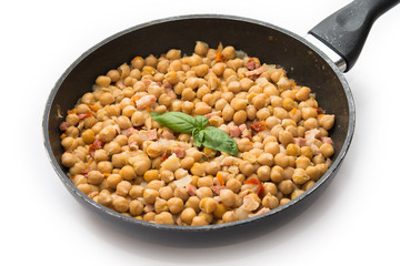 Stufato di ceci e pancetta