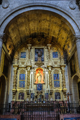 Fototapeta premium MALAGA, ANDALUCIA/SPAIN - JULY 5 : Interior View of the Cathedral of the Incarnation in Malaga Costa del Sol Spain on July 5, 2017
