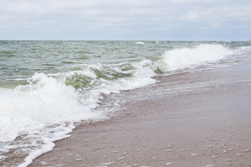 beautiful wave on beach