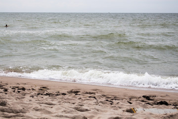 beautiful wave on beach