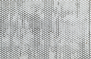 Abstract white background of white iron balls