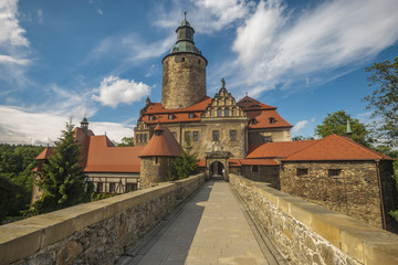 Fototapeta na wymiar Czocha Castle on a clear summer day, Poland