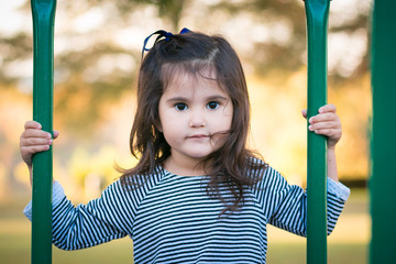 Little girl on playground