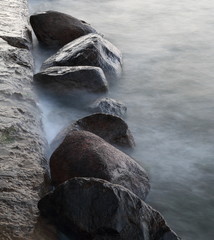 Stones in sea mist 1