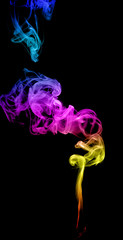 Fototapeta na wymiar Abstract multicolored smoke