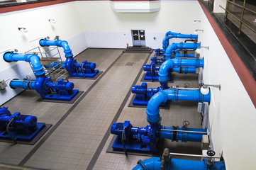 Warsaw historic water supply instalation. Pump station from early of XX century