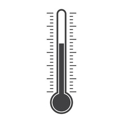 The thermometer vector illustration in flat style