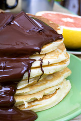 pancakes with chocolate
