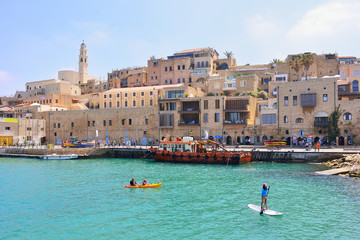 Old town and port of Jaffa of Tel Aviv city, Israel.