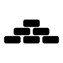 Pyramid black icon .