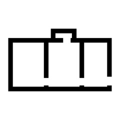 Apartment plan black icon .