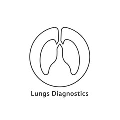 thin line lungs diagnostics logo