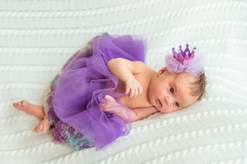 Newborn baby girl princess