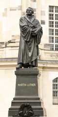 Martin Luther Statue in Dresden