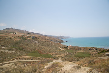 Fototapeta na wymiar Coast at Agrigento, Sicily 