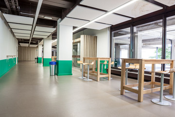 Study corridor on the window