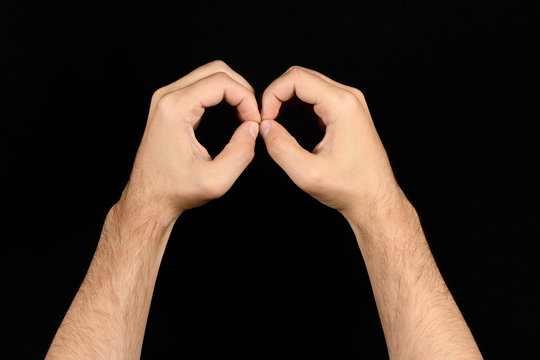 The language of the deaf English version of the gesture the letter B