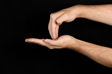 The language of the deaf English version of the gesture the letter Z Signaling BSL